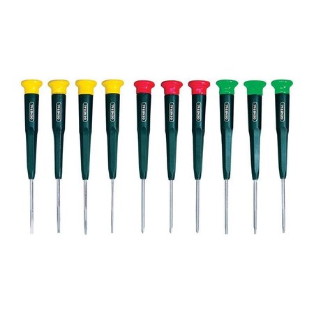 General Tools SCREWDRVR SET 4-5/8"" 10P 690